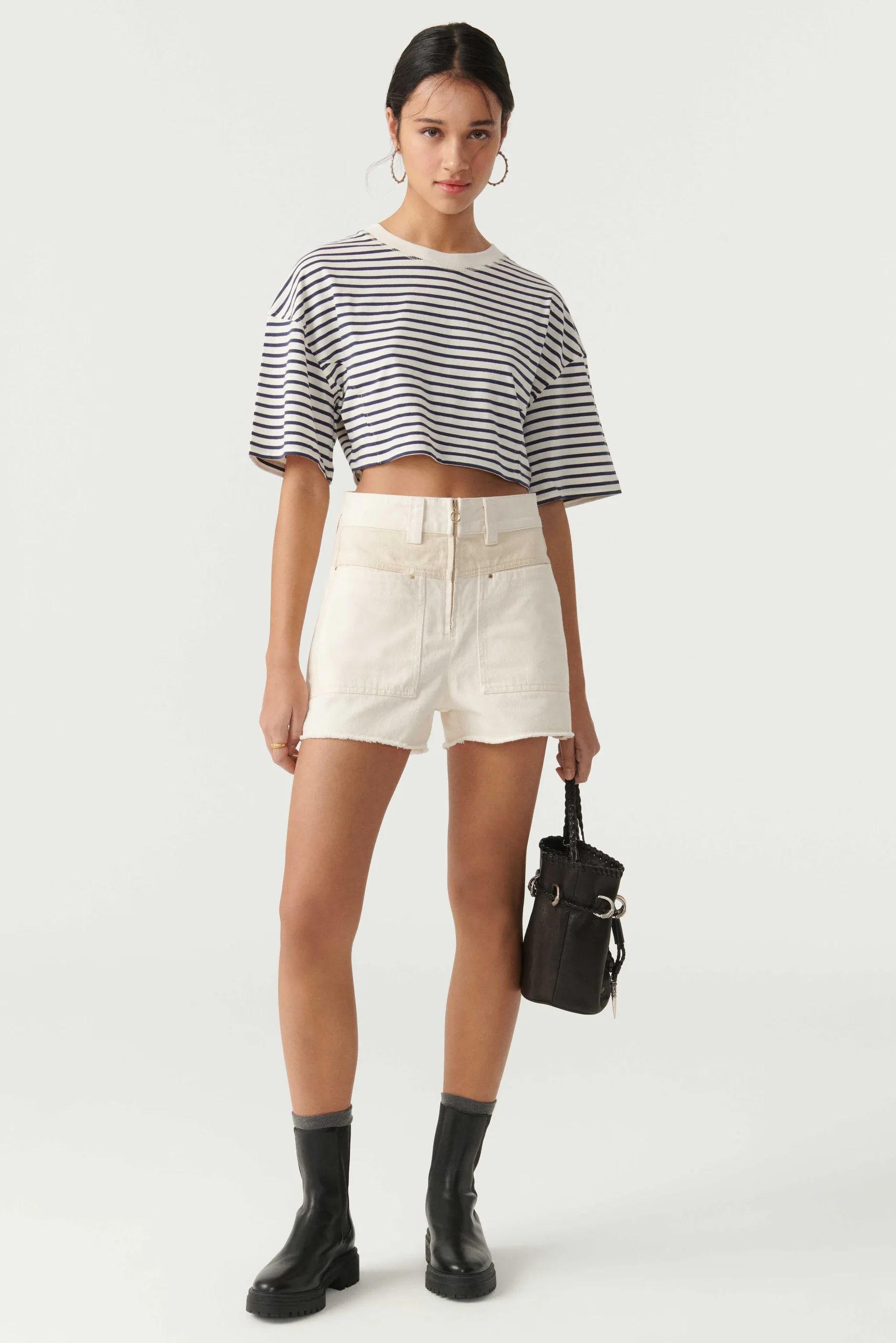 Denim|Ba&Sh - Shorts Mit Hoher Taille