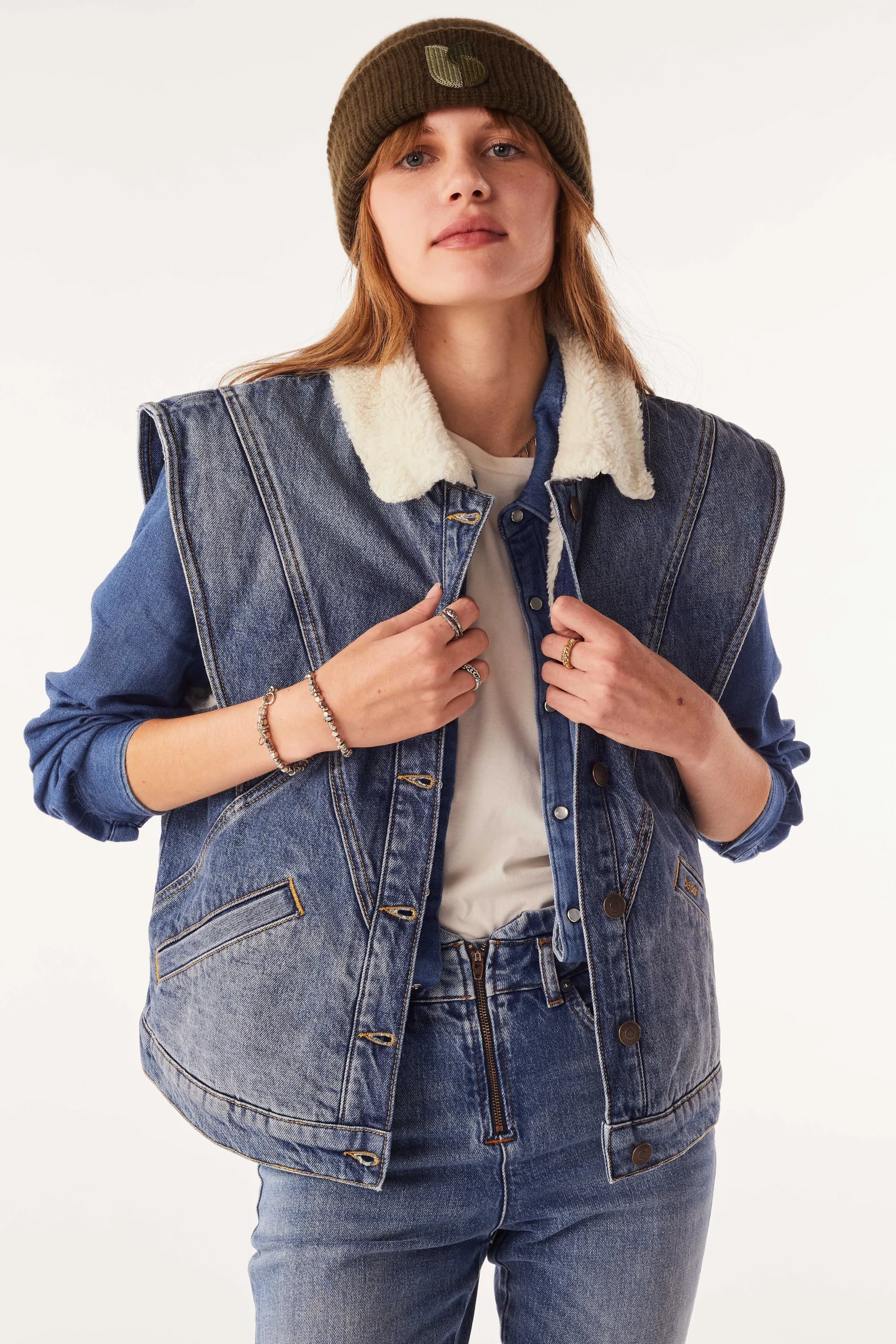 Denim|Ba&Sh Armelloser Blouson