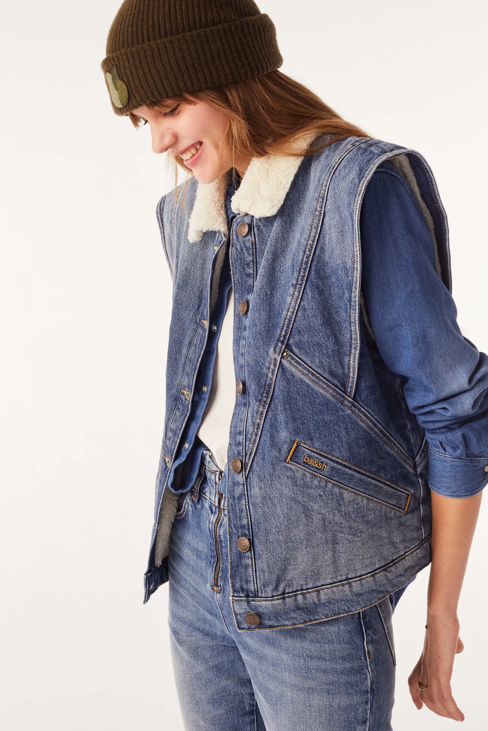 Denim|Ba&Sh Armelloser Blouson