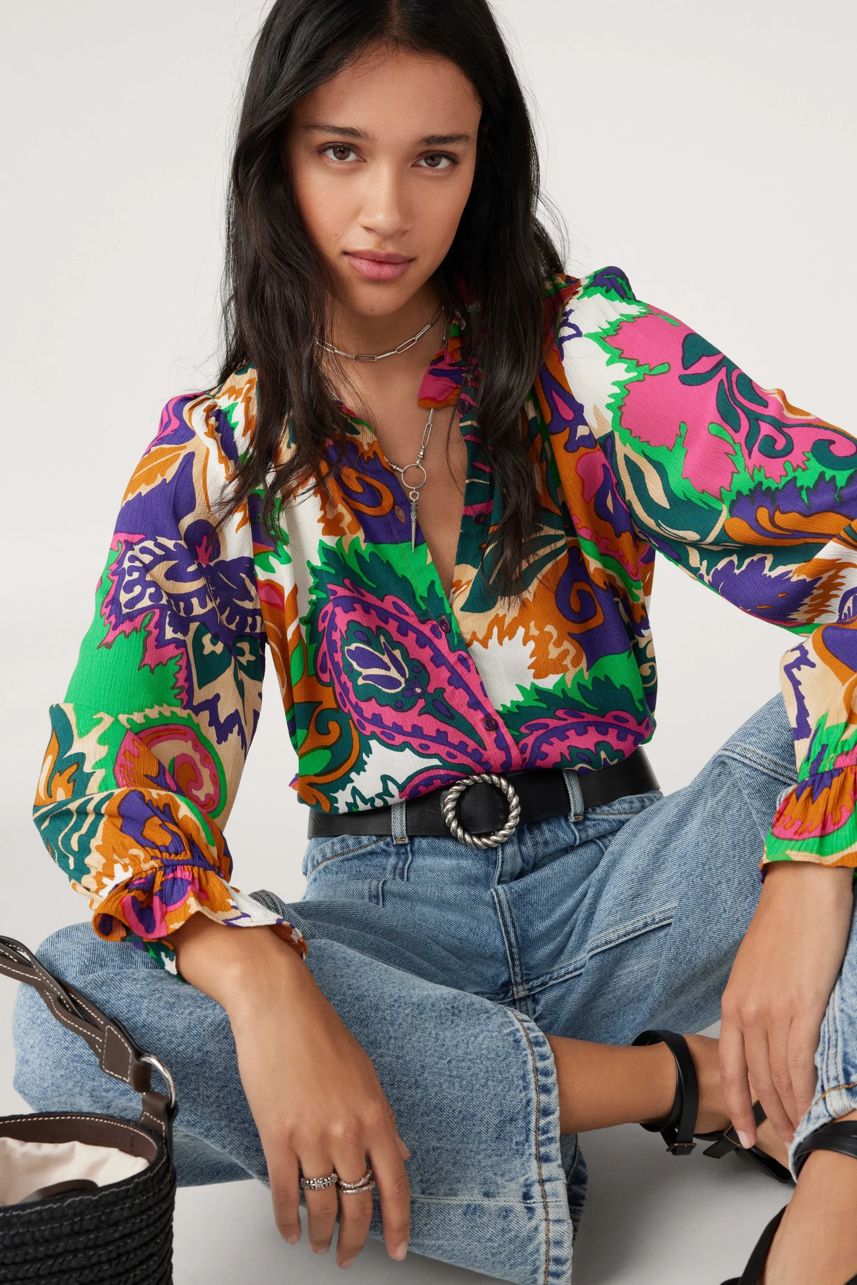 Passende Sets|Ba&Sh Bedrucktes Hemd
