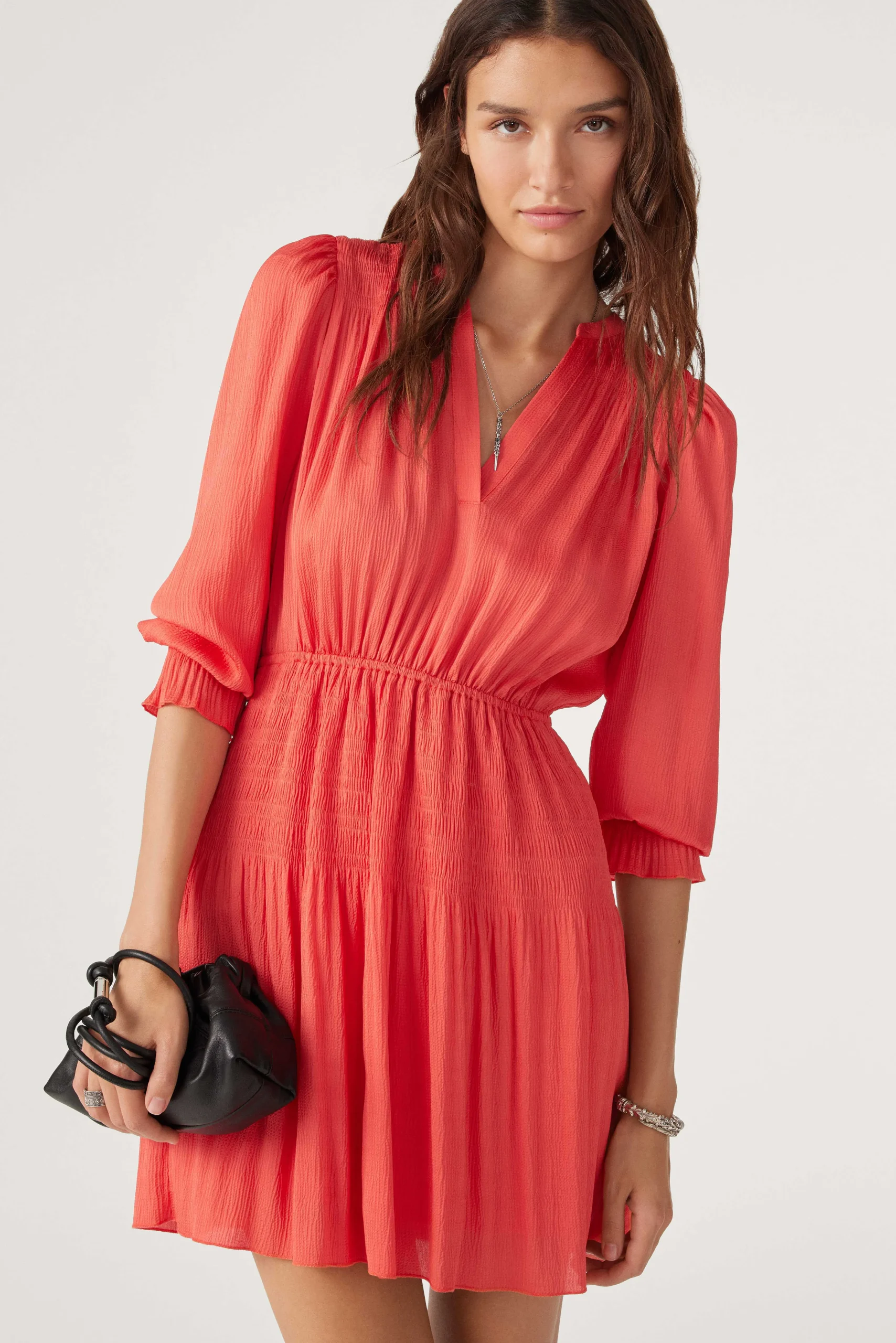 Kleider|Ba&Sh Gesmoktes Kleid