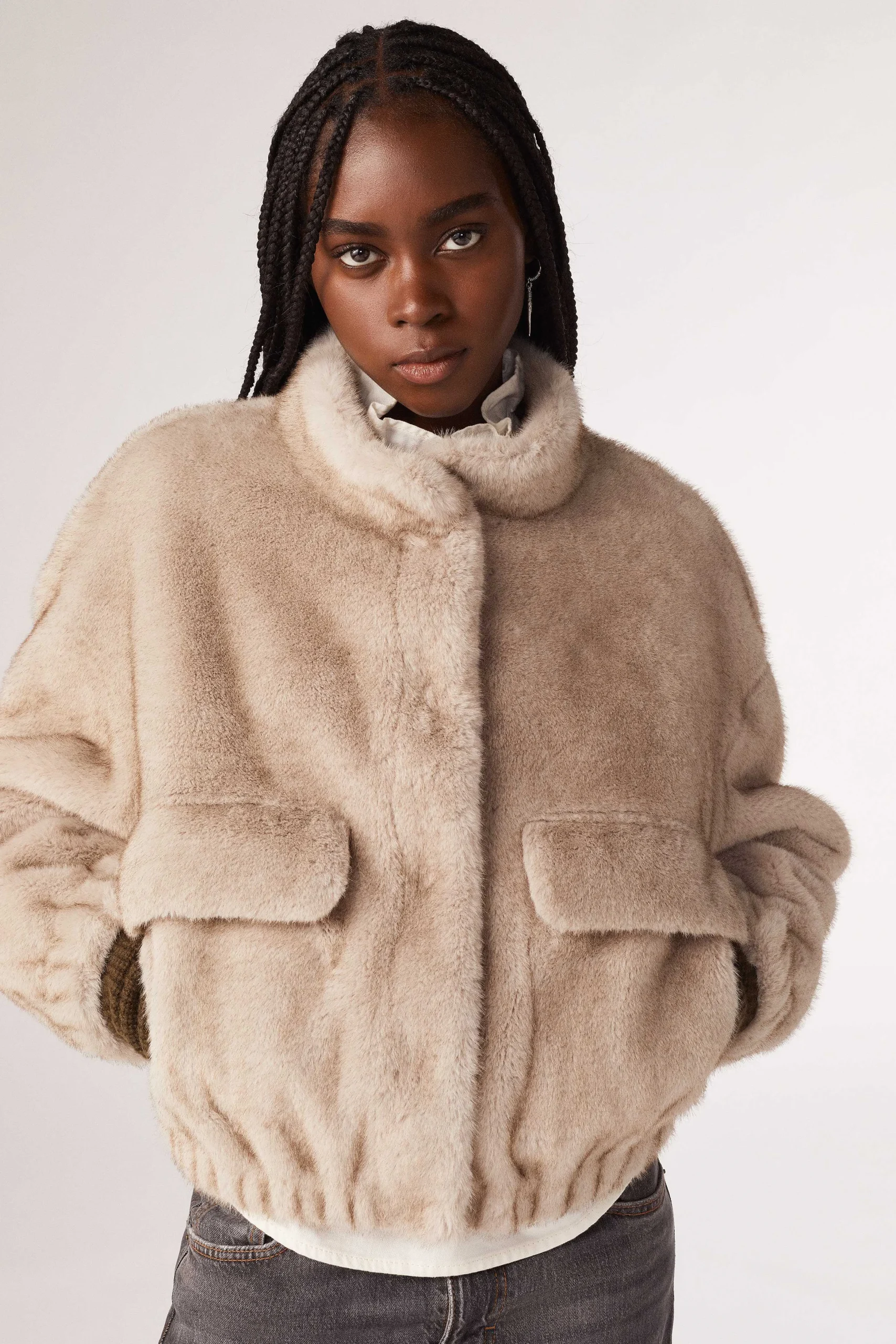 Jacke & Mantel|Ba&Sh Kunstfell-Blouson