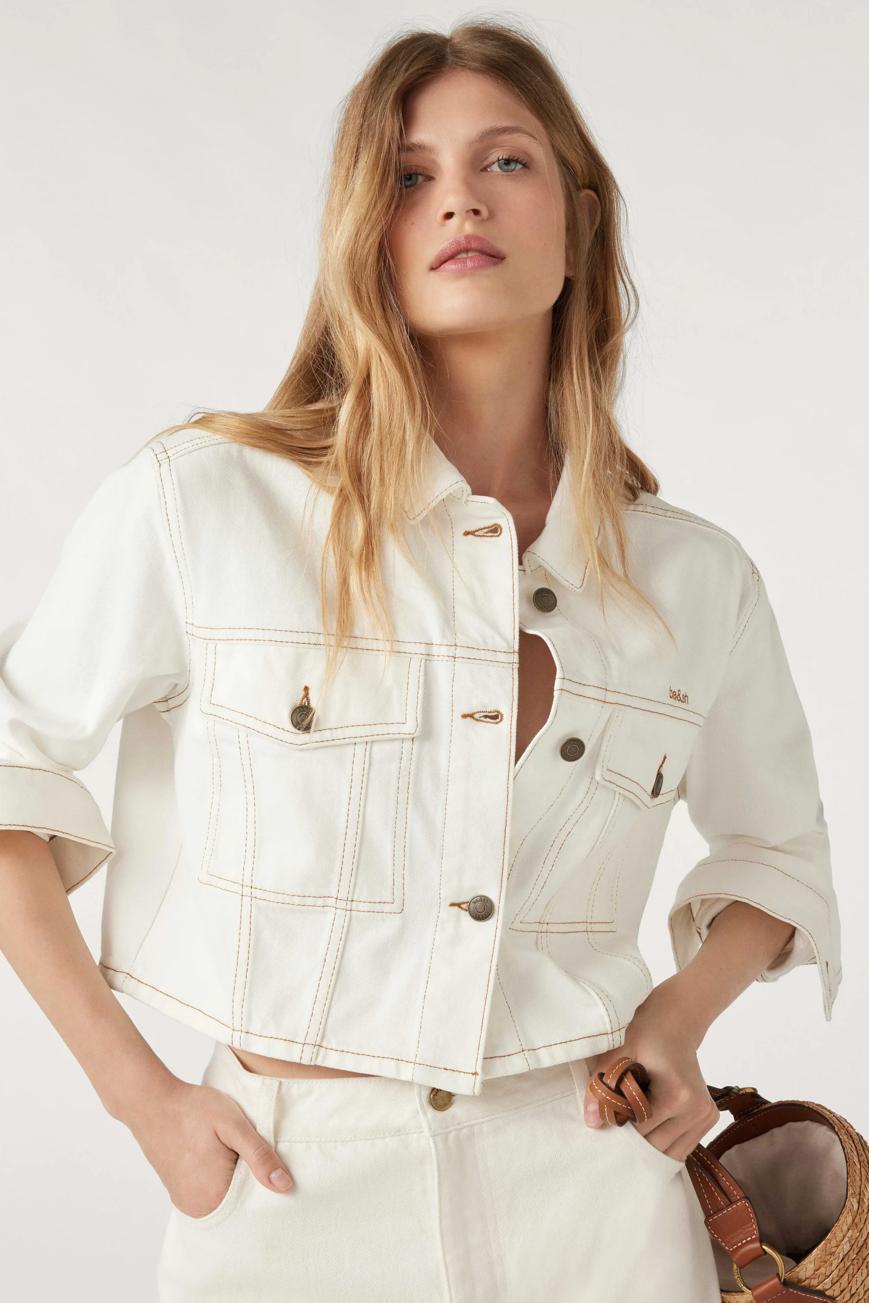 Denim|Ba&Sh Kurze Jeansjacke
