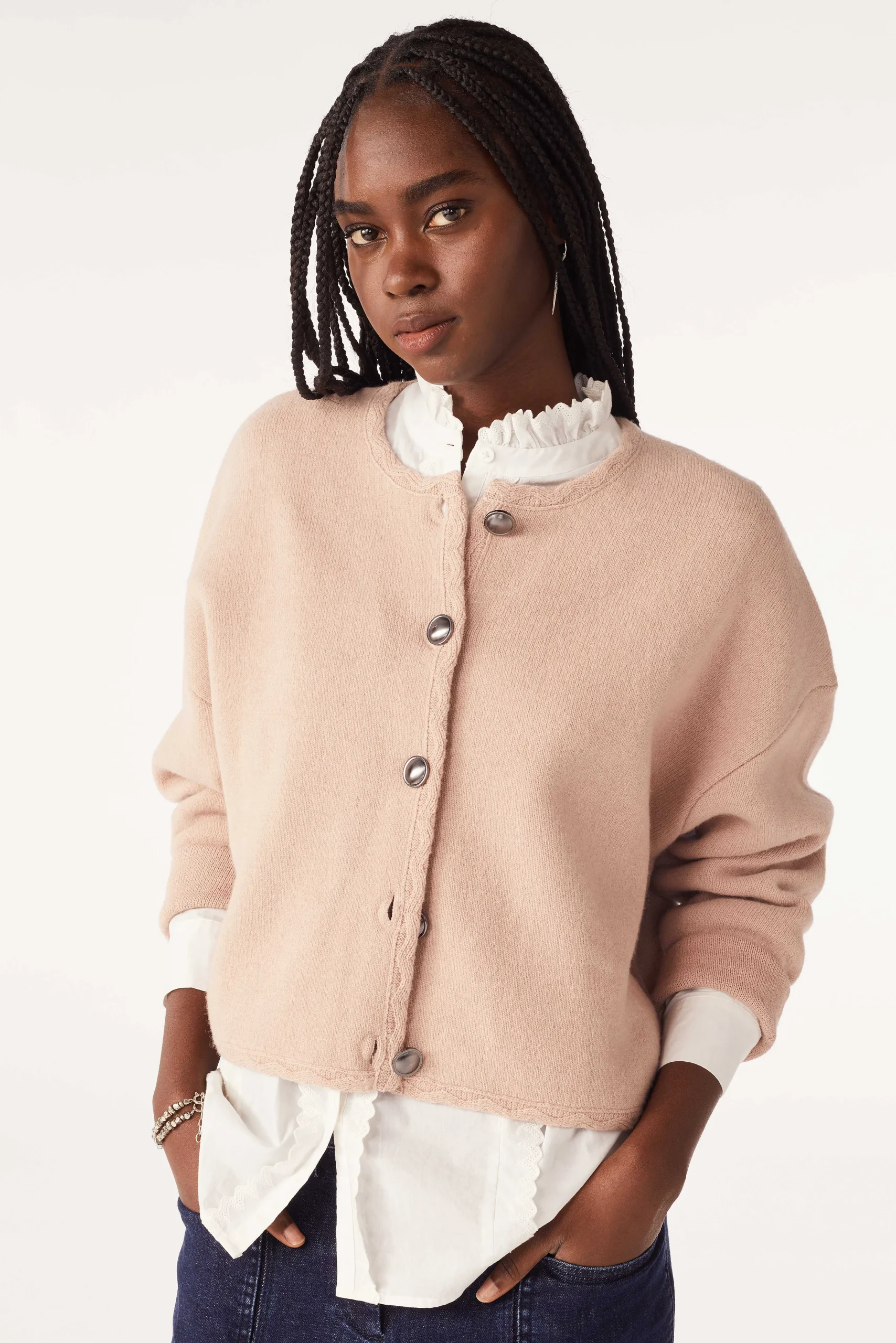 Pullovers & Strickjacke|Ba&Sh Kurze Strickjacke