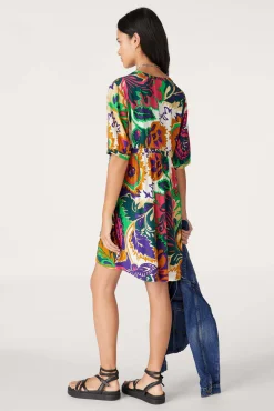 Kleider|Ba&Sh Kurzes, Gerafftes Kleid