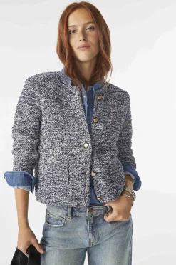 Jacke & Mantel|Ba&Sh Langarmelige Strickjacke