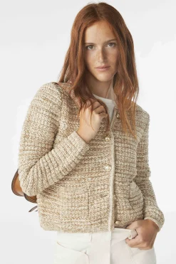 Jacke & Mantel|Ba&Sh Langarmelige Strickjacke