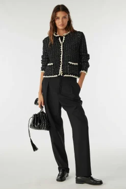 Jacke & Mantel|Ba&Sh Langarmelige Strickjacke