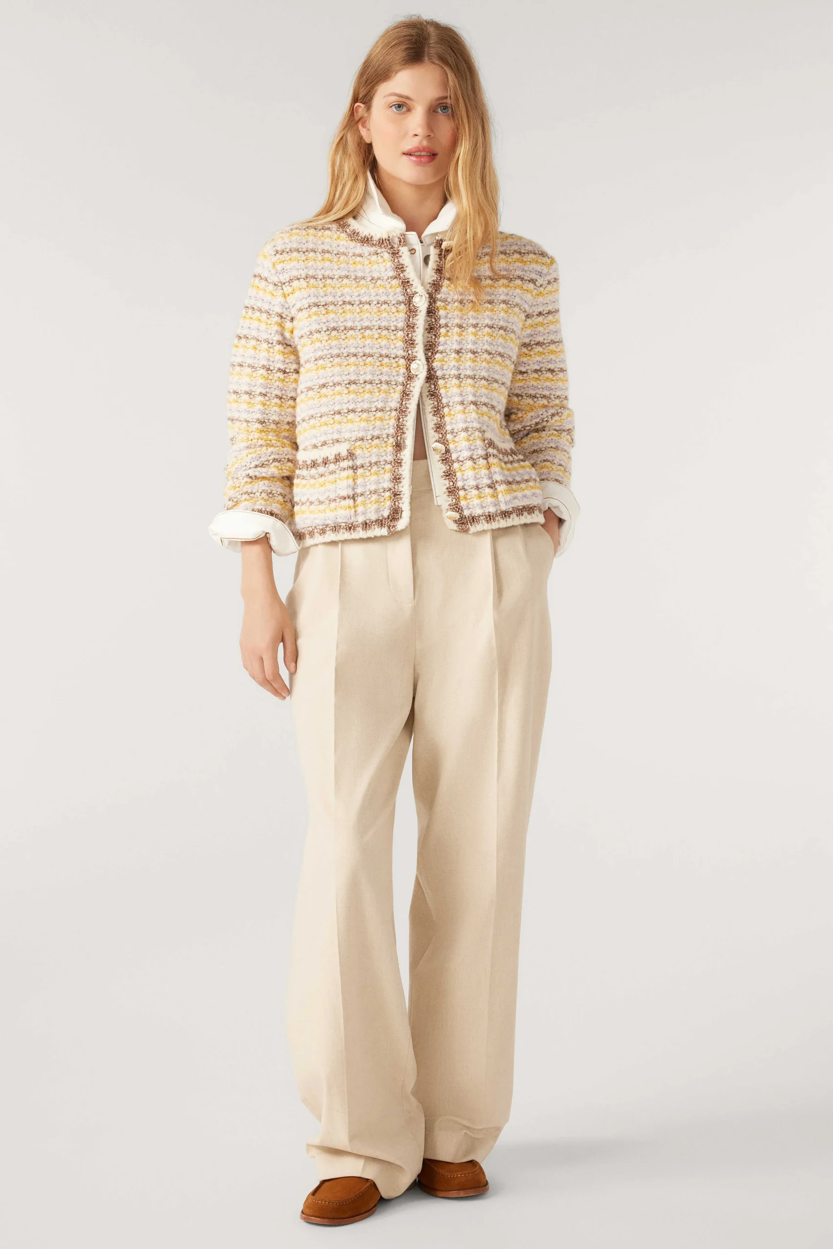 Jacke & Mantel|Ba&Sh Langarmelige Strickjacke