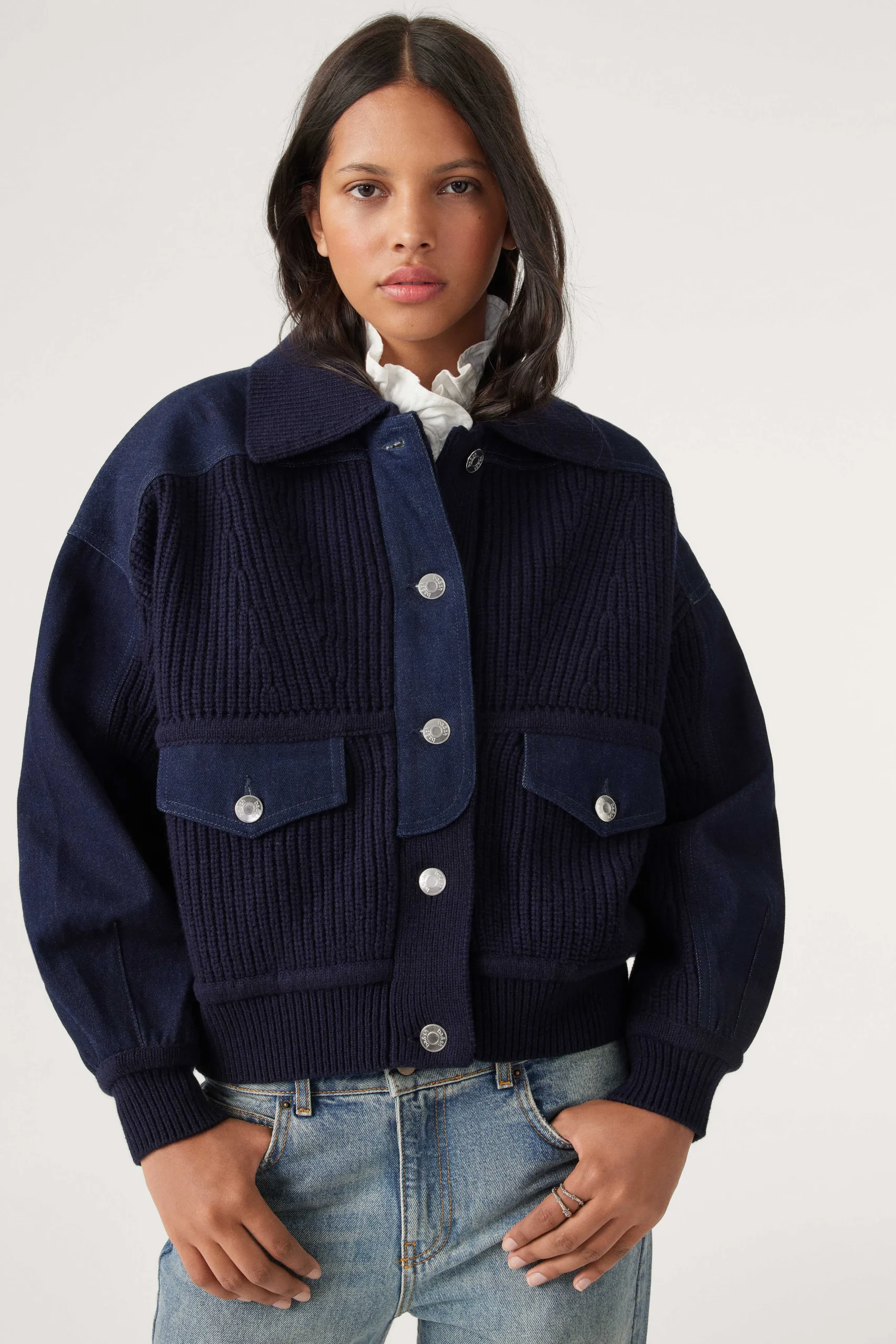 Denim|Ba&Sh Langarmeliger Blouson