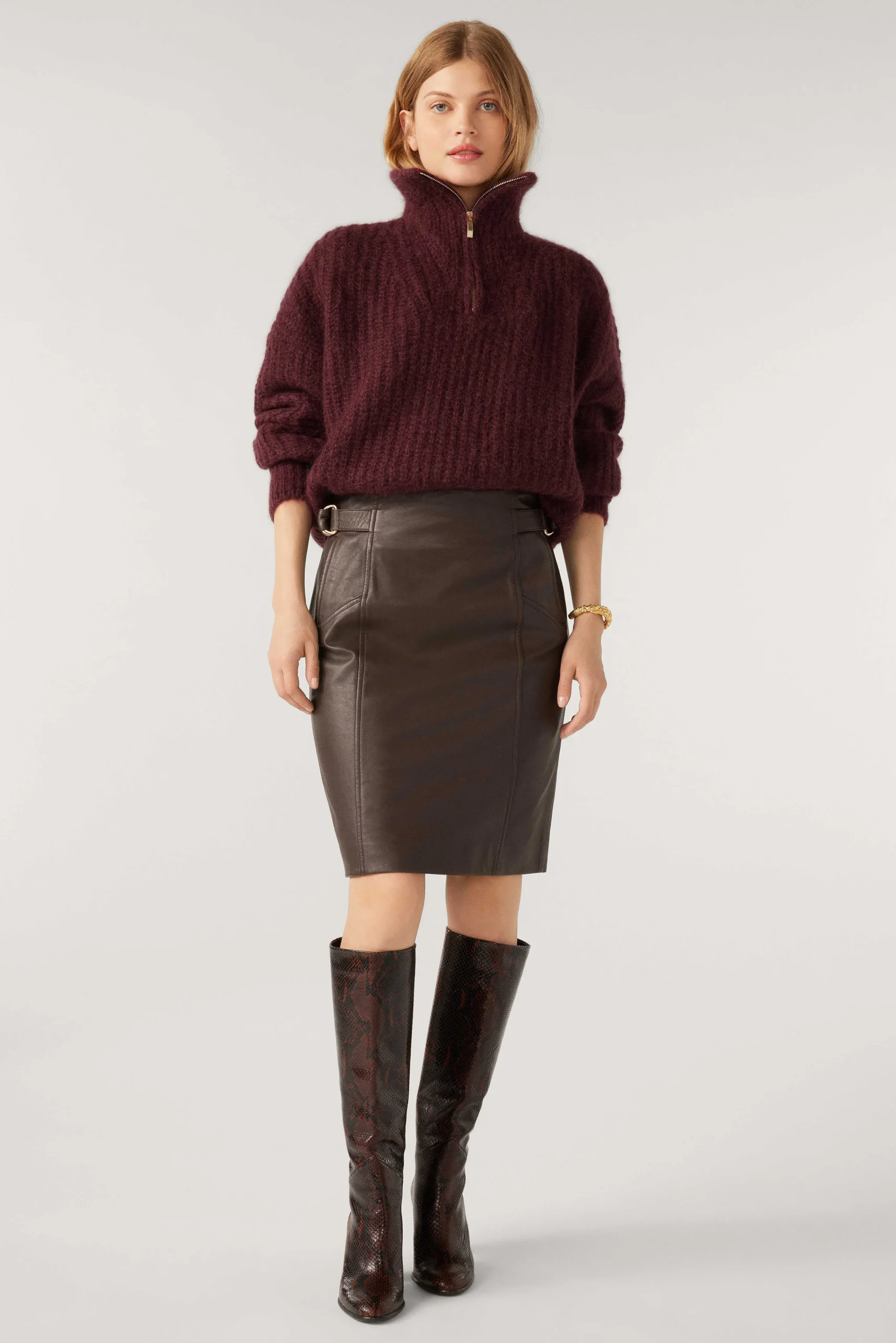 Rocke & Shorts|Ba&Sh Lederrock