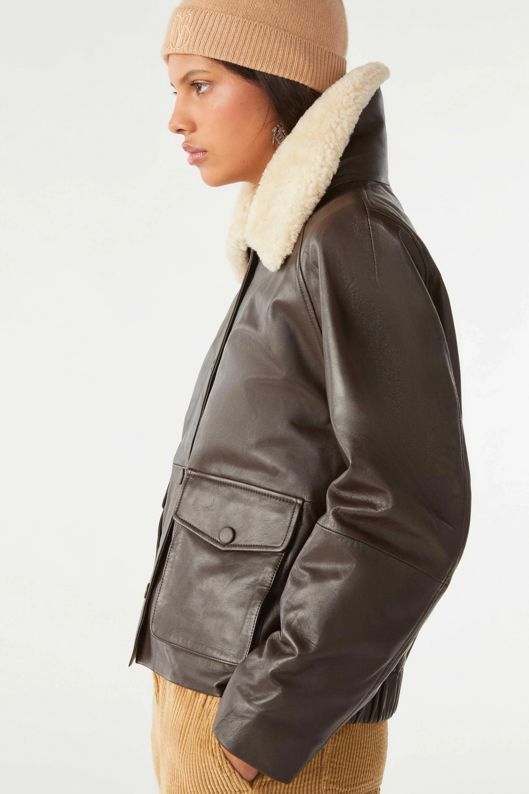 Jacke & Mantel|Ba&Sh Mantel Aviator-Stil