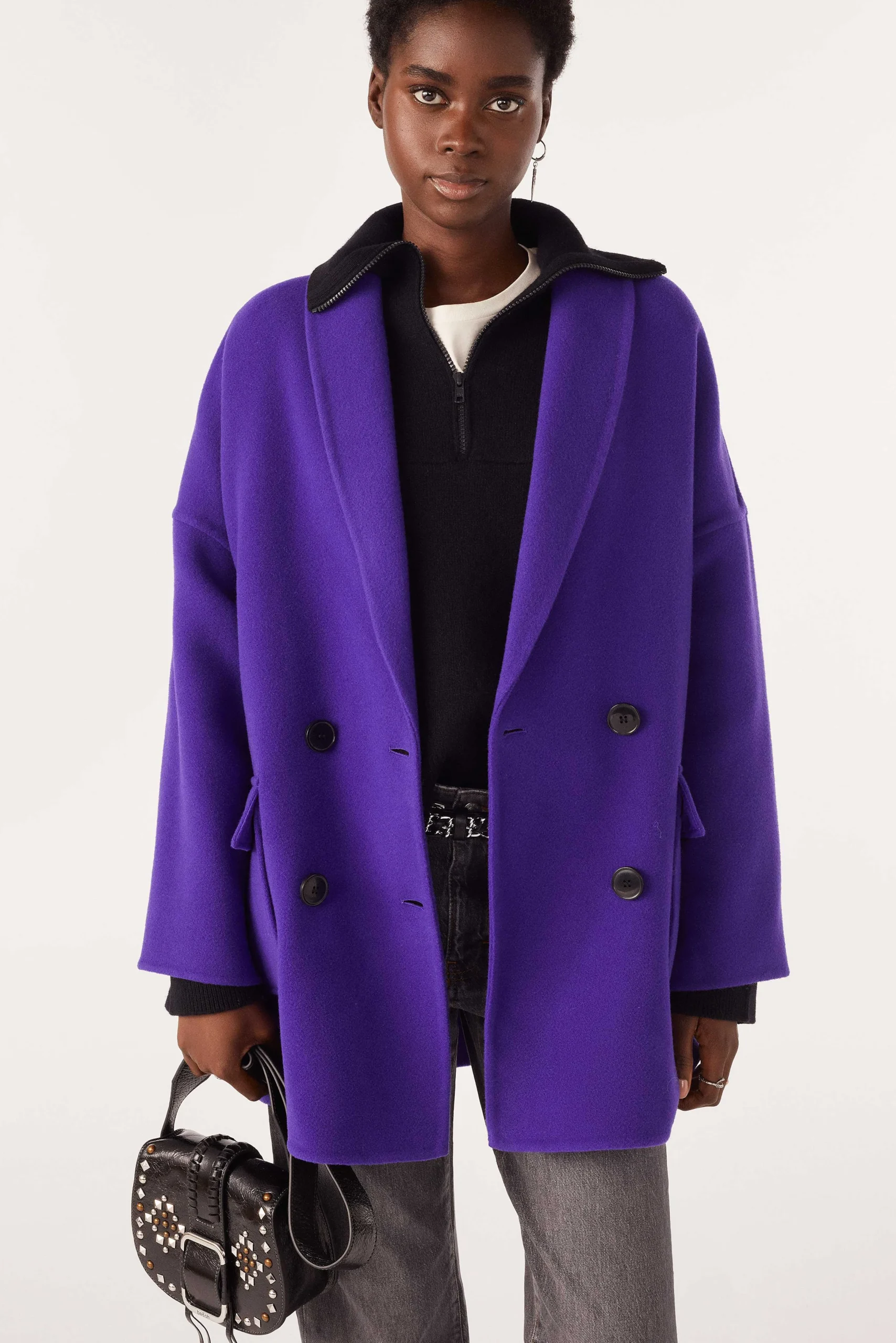 Jacke & Mantel|Ba&Sh Mantel Boule-Stil