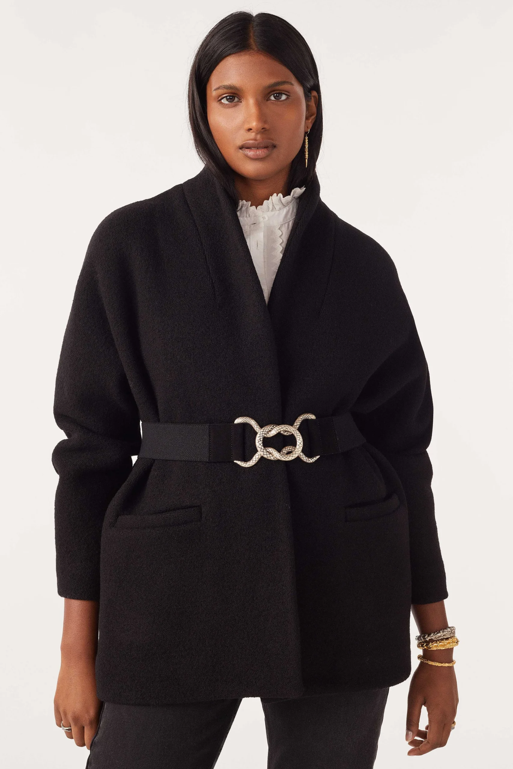 Jacke & Mantel|Ba&Sh Mantel Mit Gurtel