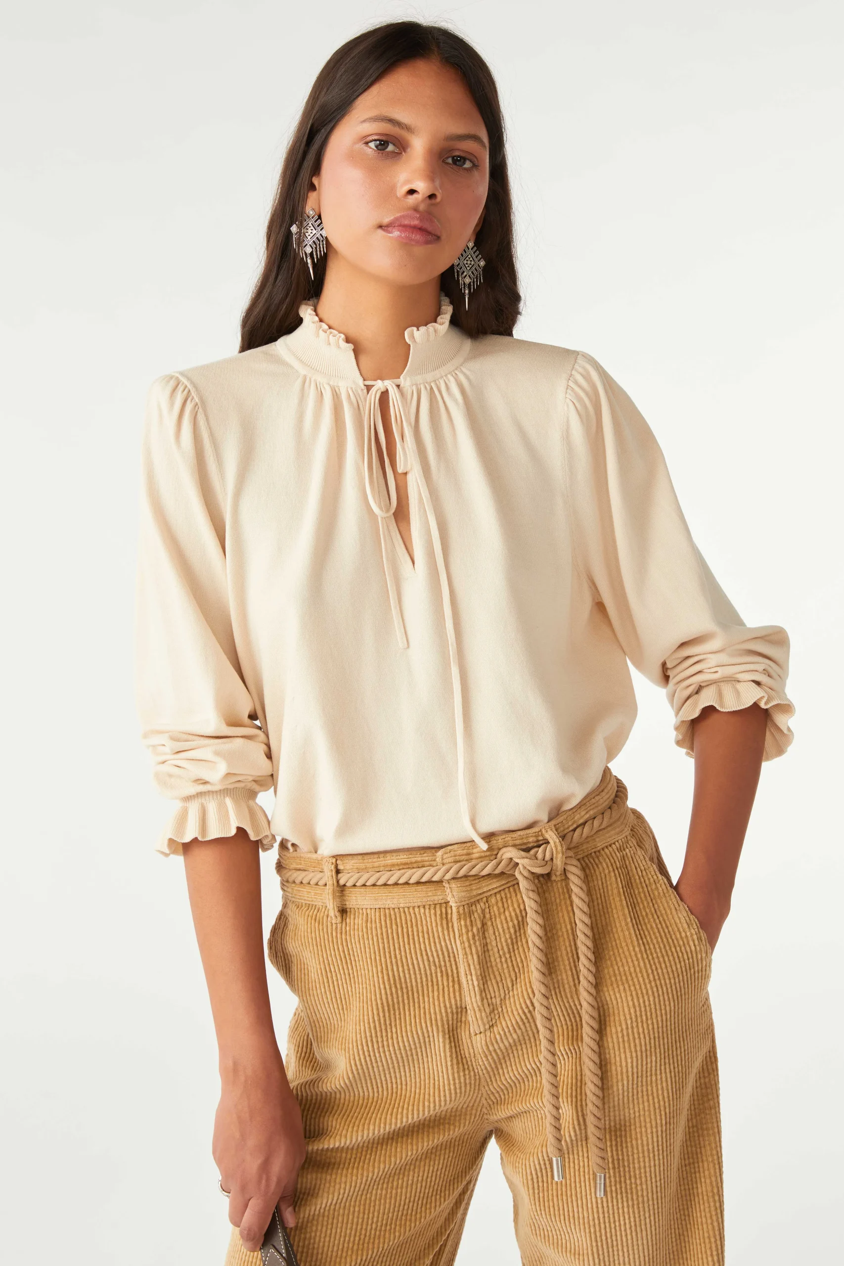 Pullovers & Strickjacke|Ba&Sh Pullover Puffarmel