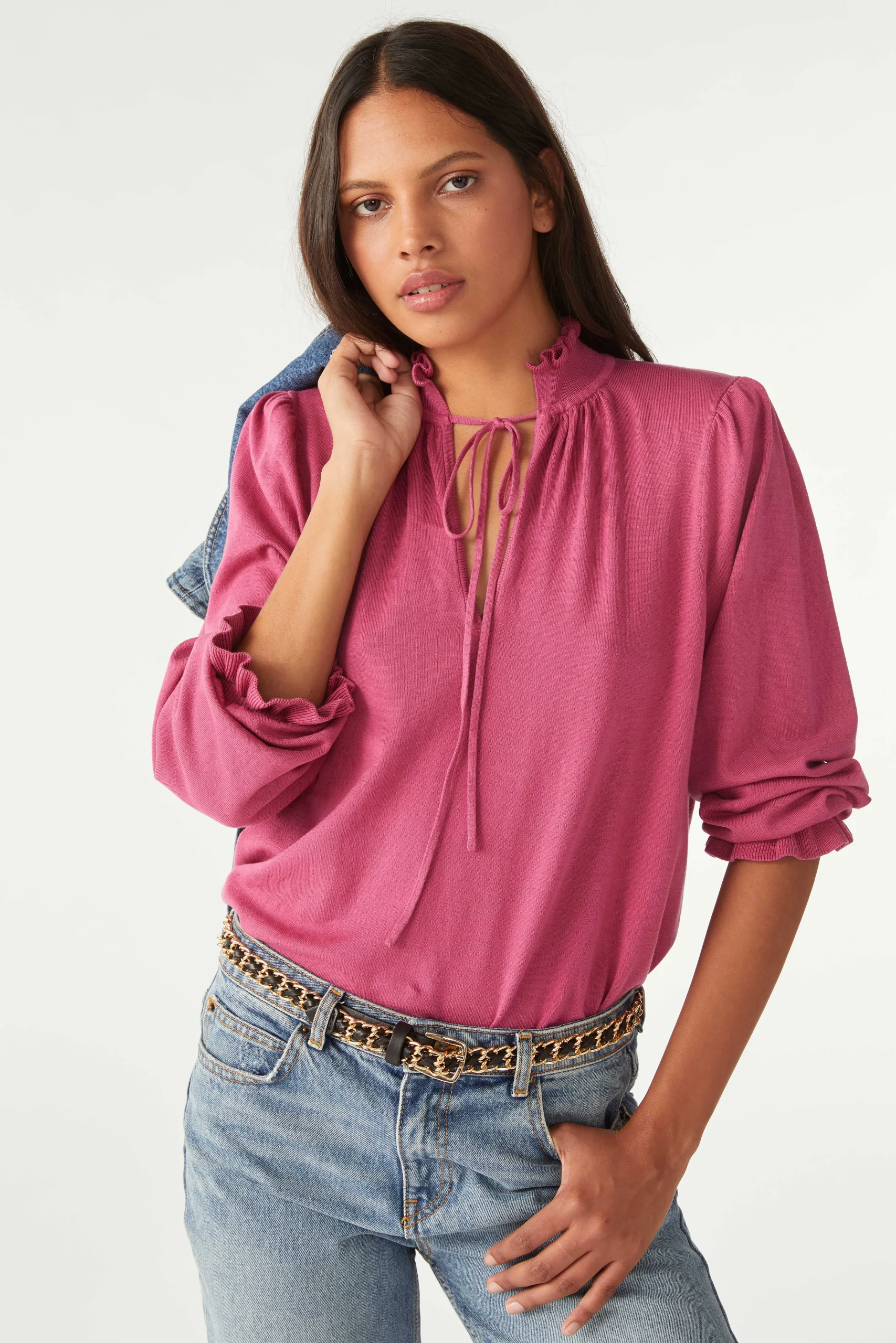 Pullovers & Strickjacke|Ba&Sh Pullover Puffarmel