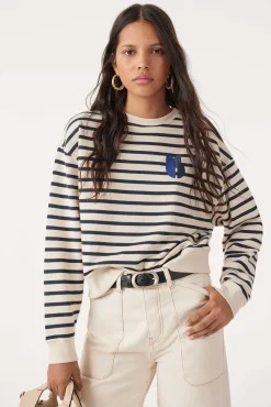 Sweatshirts|Ba&Sh Sweater Im Marinestil