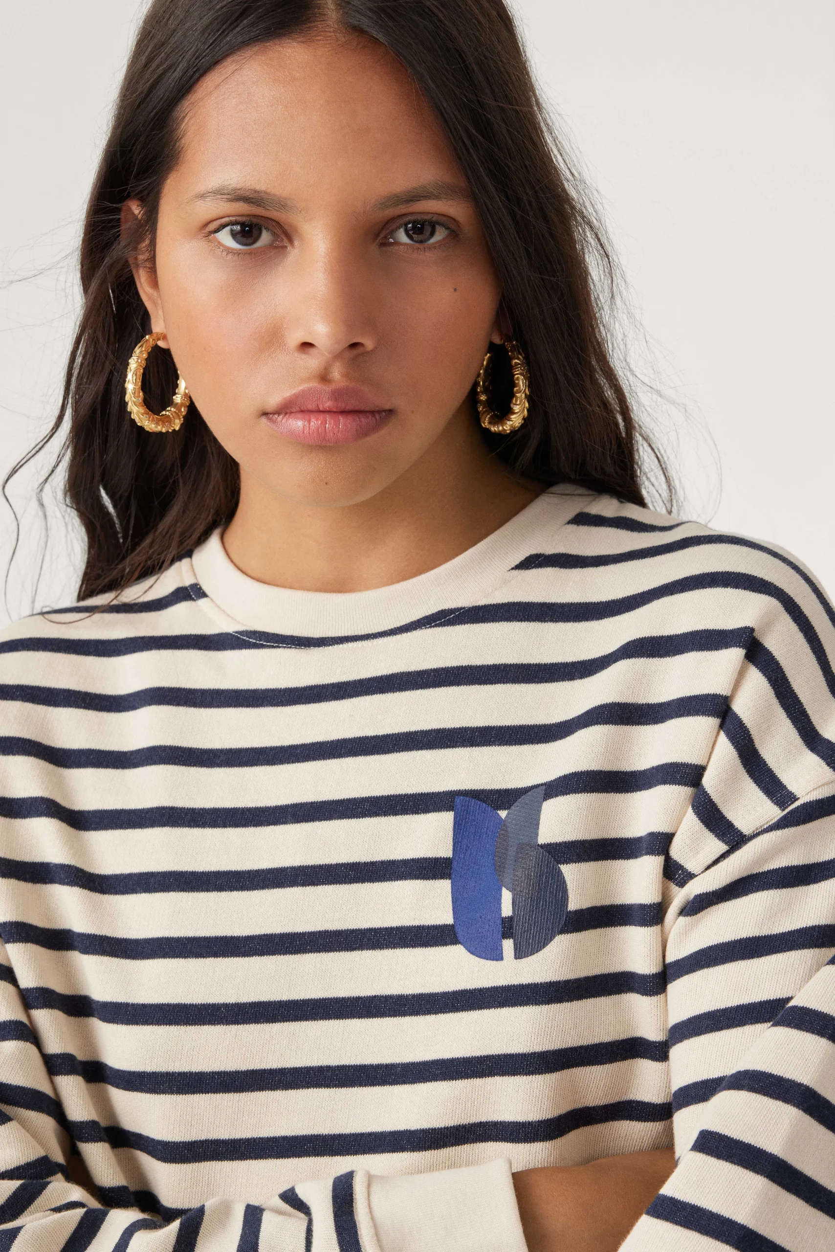 Sweatshirts|Ba&Sh Sweater Im Marinestil