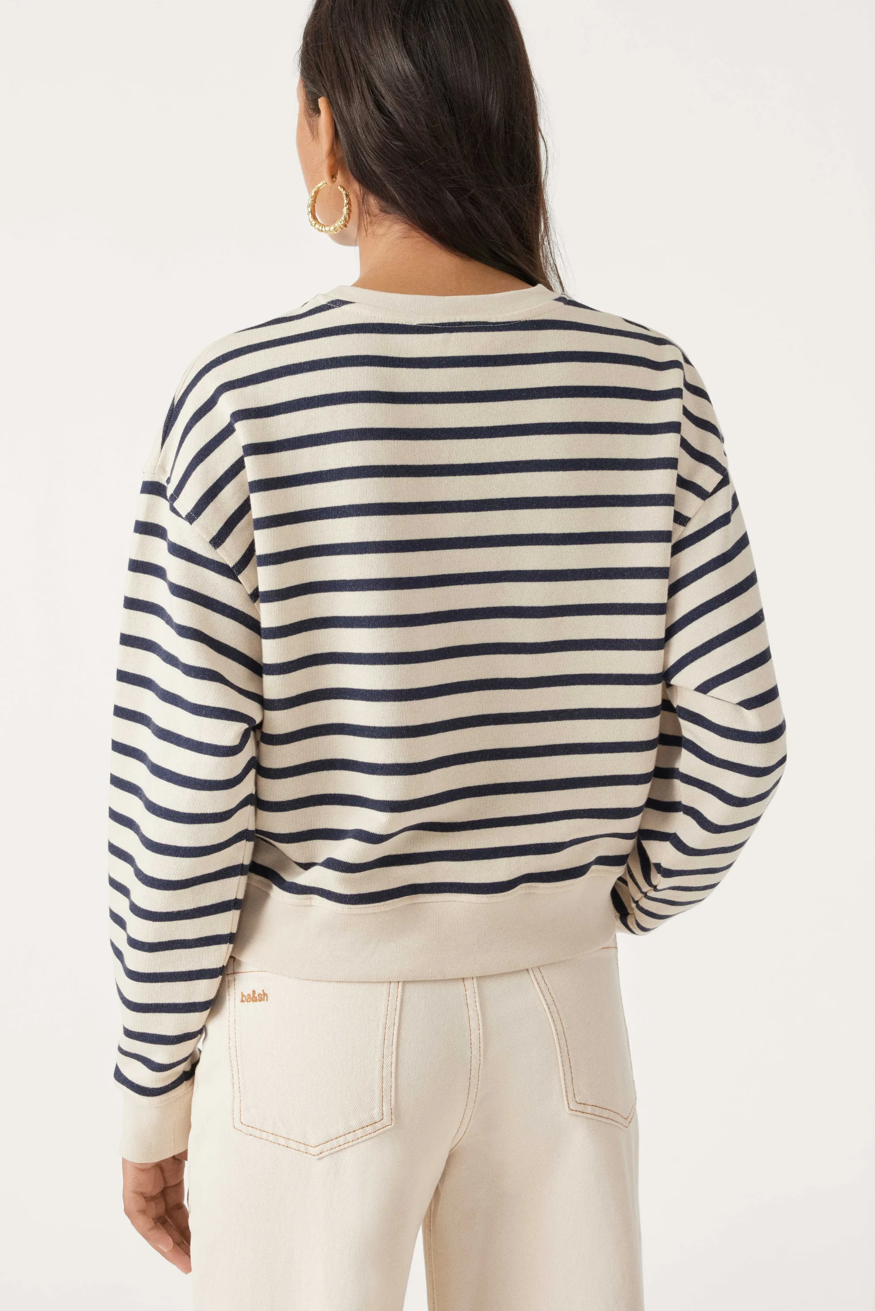 Sweatshirts|Ba&Sh Sweater Im Marinestil