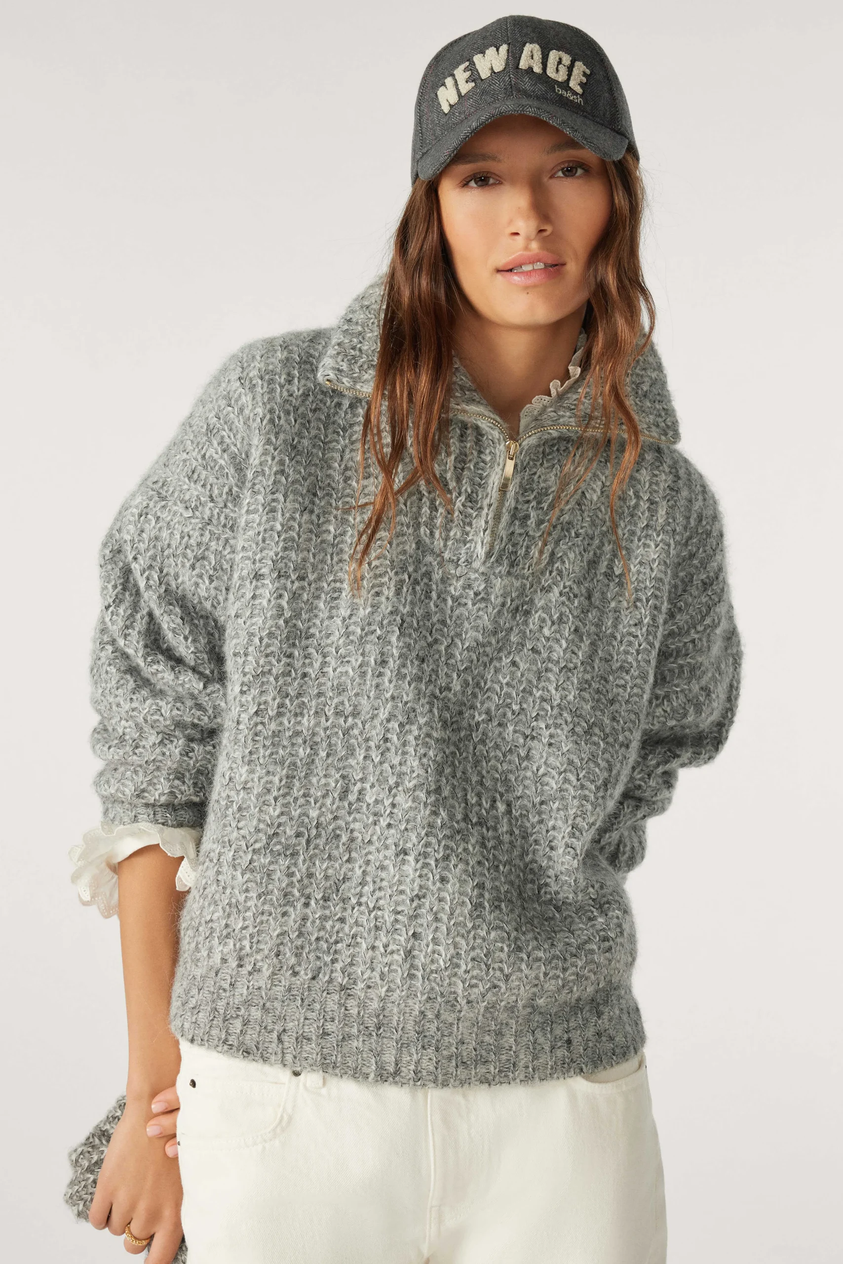 Pullovers & Strickjacke|Ba&Sh Troyer Zipkragen