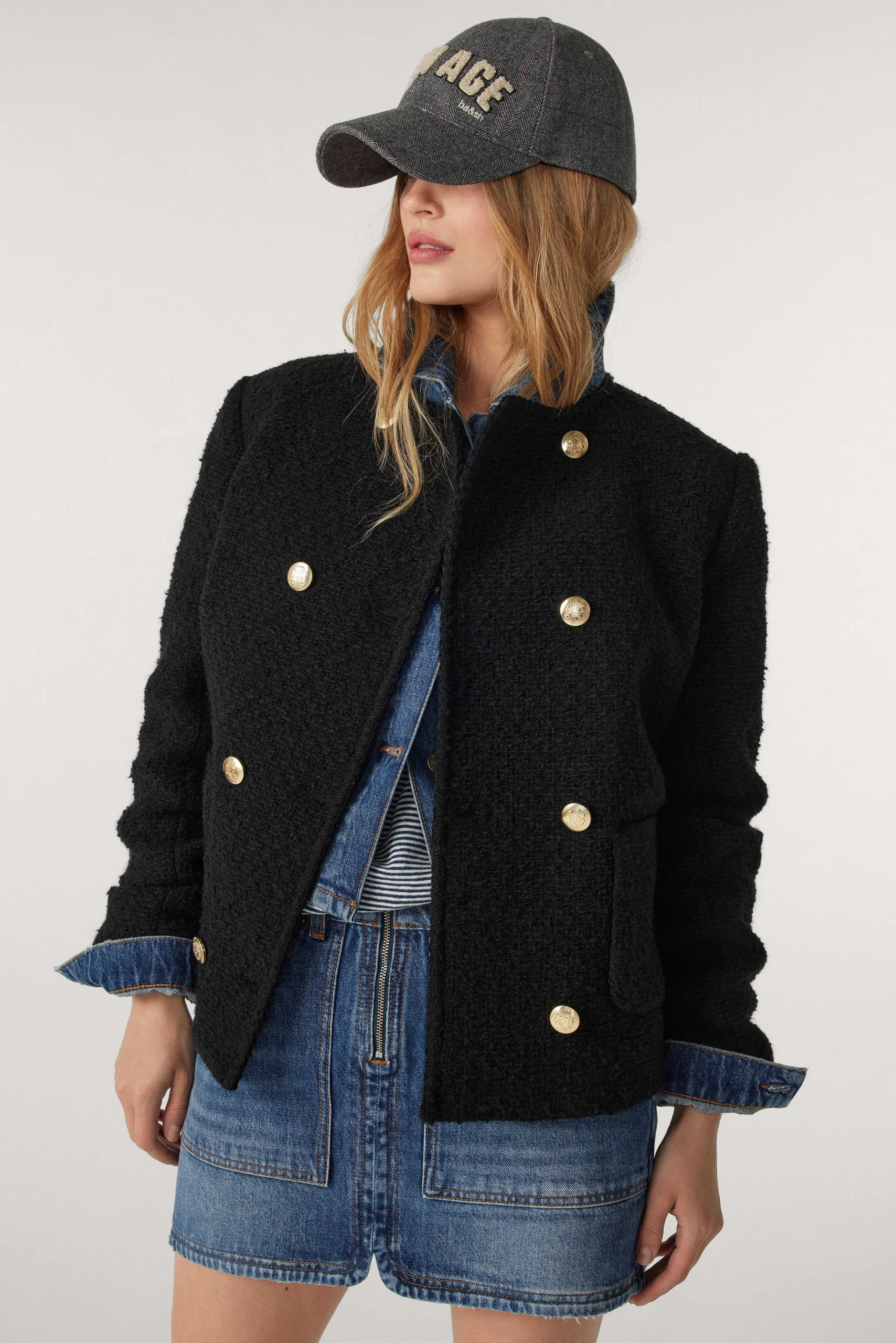 Passende Sets|Ba&Sh Tweed-Weste