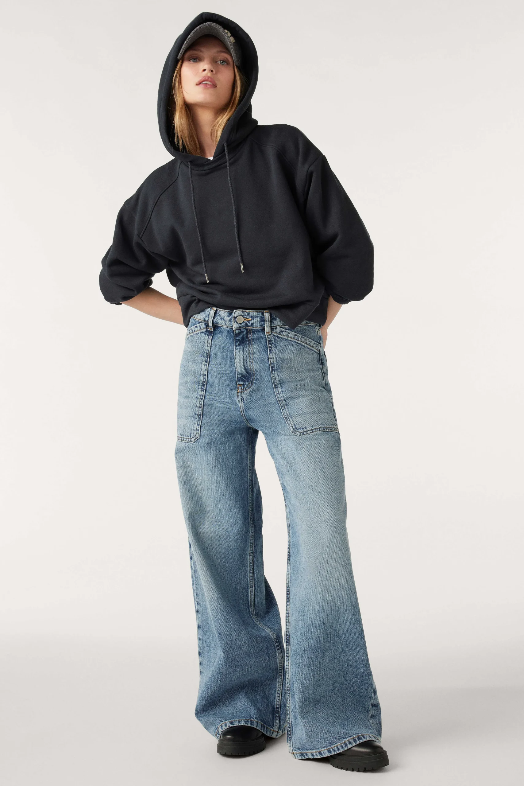 Denim|Ba&Sh Weite Blue Jeans