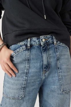 Denim|Ba&Sh Weite Blue Jeans